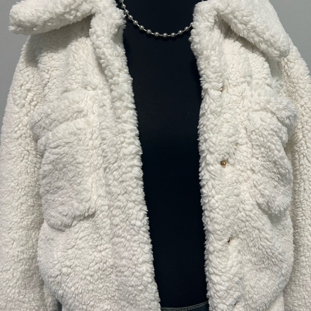 Button Down Teddy Jacket - image 2